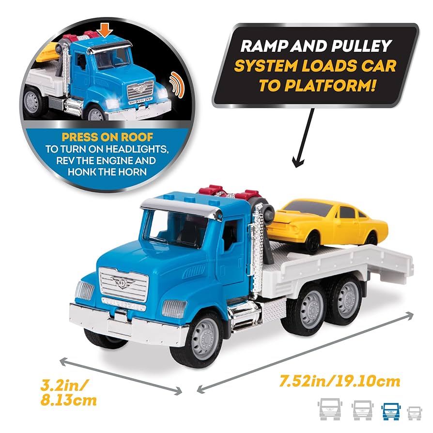 働く乗り物 Amazon | B toys Driven レッカー車 牽引車 おもちゃ 子供用